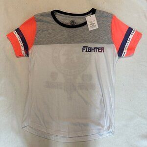 WOMENS American fighter tee Buckle Size L New
